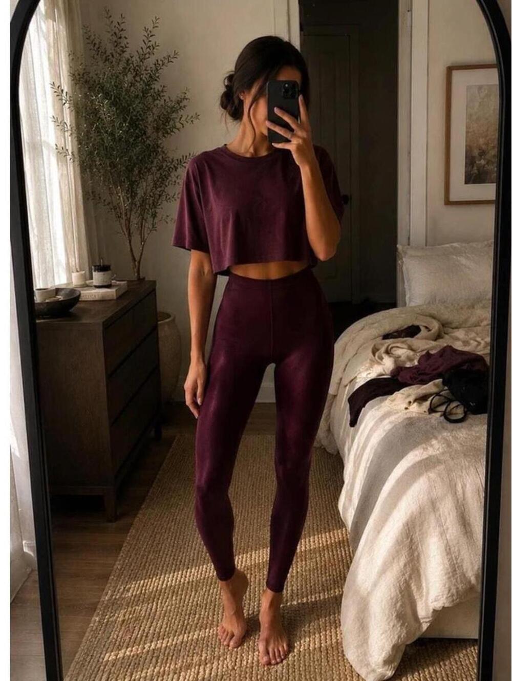 NikeSKIMS Shine Leggings Currant XXS NWT